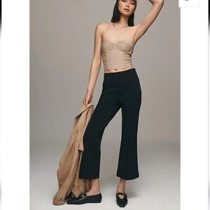 Maeve Kick Flare Crop Pants | Black | Multiple Sizes